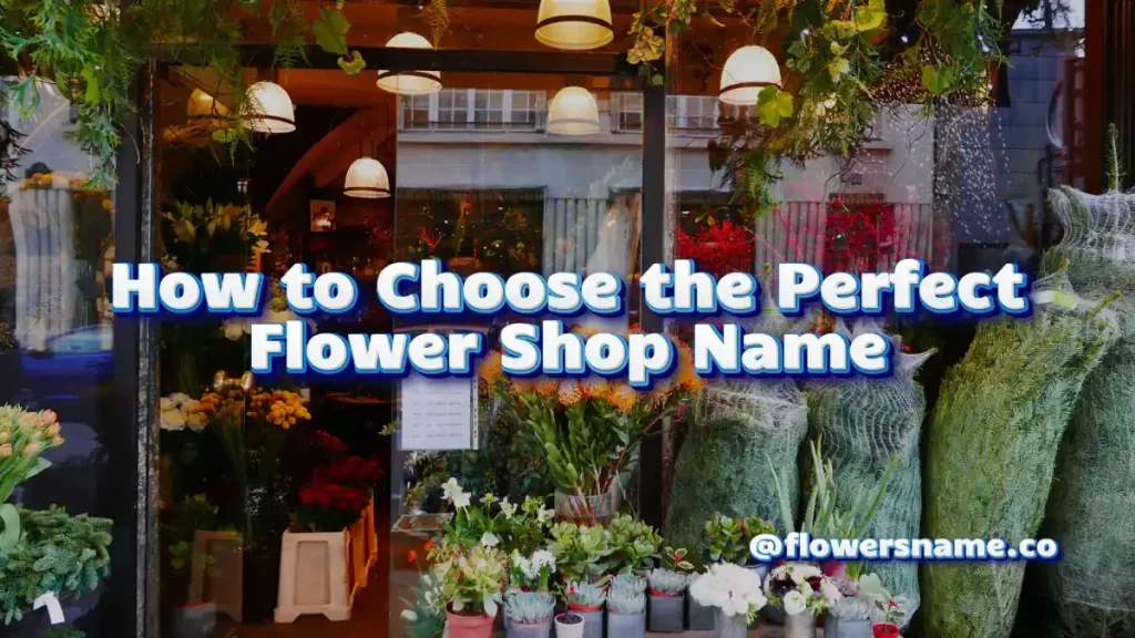 31+ Unusual Flower Shop Name Ideas For You Business 8 How to Choose the Perfect Flower Shop Name