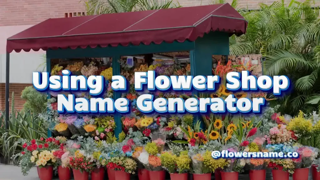 31+ Unusual Flower Shop Name Ideas For You Business 5 Using a Flower Shop Name Generator