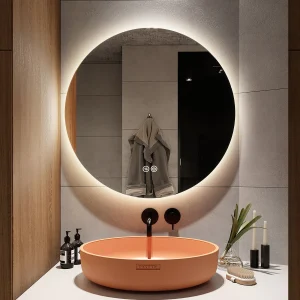 backlit led mirror with a demister three brightness levels and a convenient dimmer 692887 1